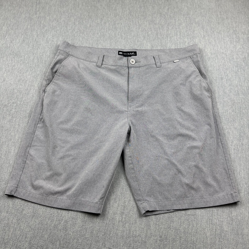 Travis Mathew Shorts Men 40 Gray Lightweight Stretch Chino Performanceβ Golf